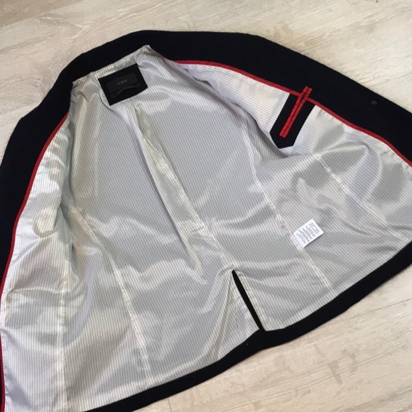 J.Crew dark navy wool one button Regent blazer jacket - Picture 10 of 11